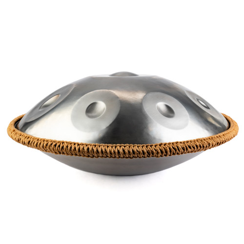 9-Note 432Hz D Minor Zen Wanderlust Handpan Platinum Mist