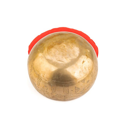 7.25" G/C# Note Engraved Himalayan Singing Bowl #g8801025