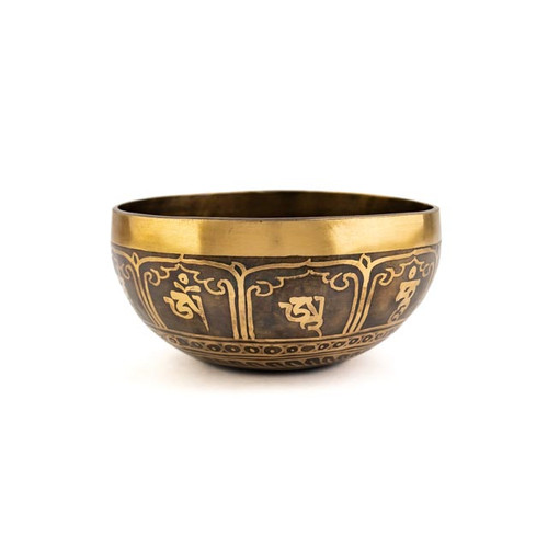 5" F/B Note Etched Singing Bowl Zen Himalayan Pro Series #f3651025