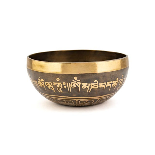 5.5" D/G# Note Etched Singing Bowl Zen Himalayan Pro Series #d3961025