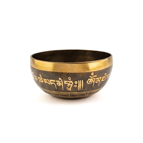 5" F/B Note Etched Singing Bowl Zen Himalayan Pro Series #f3401025