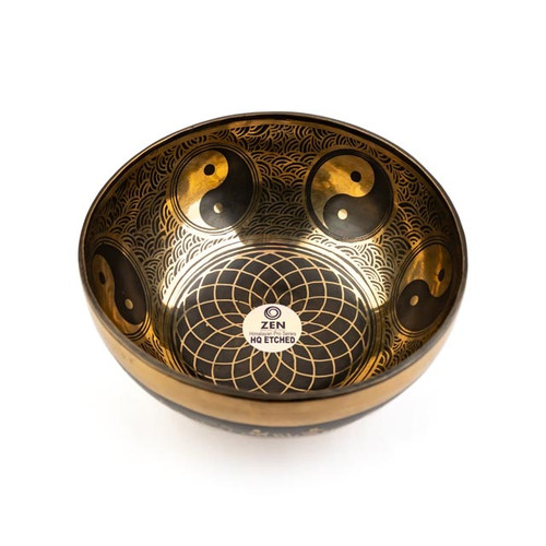 5.5" C/G Note Premium Etched Singing Bowl Zen Himalayan Pro Series #c4271025