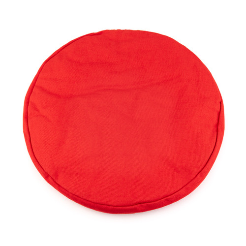 XXL Red Singing Bowl Cushion With Om Symbol #XXLredomcushion