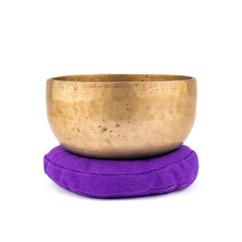 6" D/G# Note Antique Himalayan Singing Bowl #d6501225