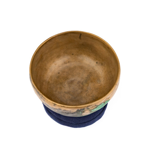 4.75" G#/D Note Antique Himalayan Singing Bowl #g4051225