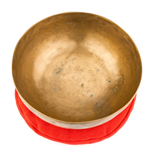 7.5" D#/G# Note Antique Himalayan Singing Bowl #d7451225