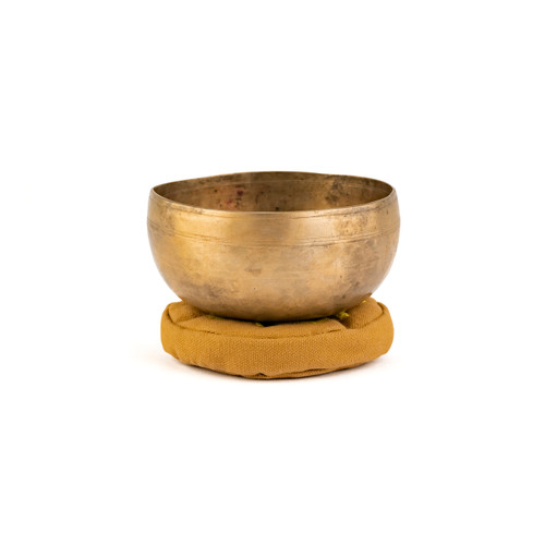 4.5" E/A# Note Antique Himalayan Singing Bowl #e3051225