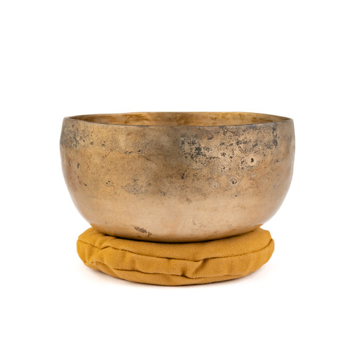 7.25" D#/A Note Antique Himalayan Singing Bowl #d7401225