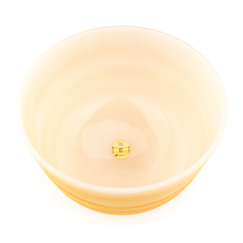 11" E Note 440Hz Citrine Frosted Fusion Crystal Singing Bowl Crystal Vibes #cvf11ep35 11003725
