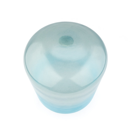 9" A Note 440Hz Perfect Pitch Turquoise and Aquamarine Clear Fusion Crystal Singing Bowl Crystal Vibes #cc9am10 11003726