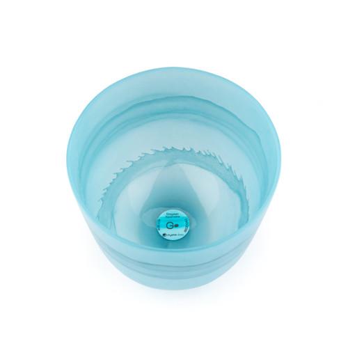 *Blemished* 7" G# Note 432Hz Perfect Pitch Aquamarine Empyrean Fusion Crystal Singing Bowl Crystal Vibes #ca007gsm35 85001043