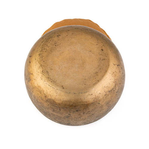7" F#/C Note Antique Himalayan Singing Bowl #f8600126