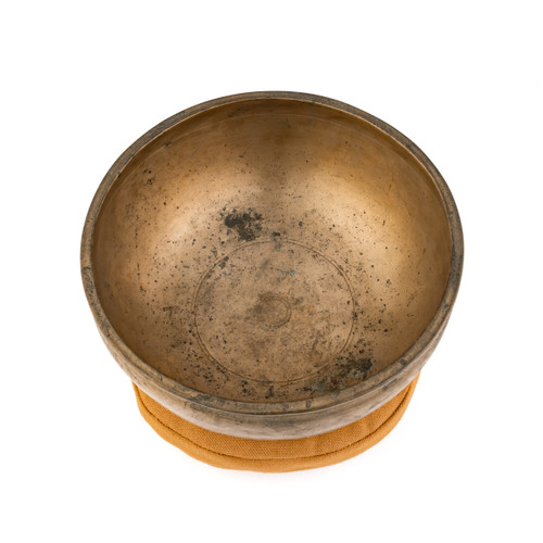 7.25" C#/G Note Antique Himalayan Singing Bowl #c7450126