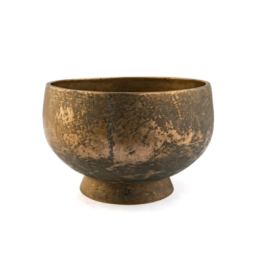 6.5" C#/F# Note Antique Naga Pedestal Himalayan Singing Bowl #c8300126