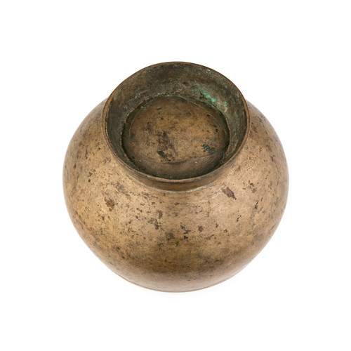 6.5" D#/A# Note Antique Naga Pedestal Himalayan Singing Bowl #d10100126