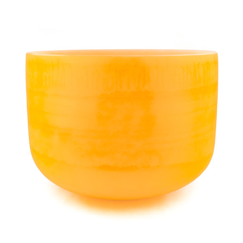 13" D Note 440Hz Perfect Pitch Amber Empyrean Fusion Crystal Singing Bowl Crystal Vibes #ca0013dm5 11003746