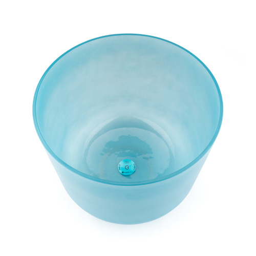 11" G Note 440Hz Larimar Clear Fusion Crystal Singing Bowl Crystal Vibes #cc11gp45 11003753
