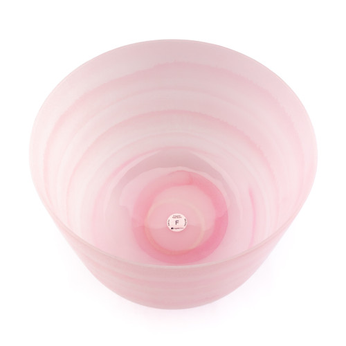 14" F Note 440Hz Perfect Pitch Rose Quartz Empyrean Fusion Crystal Singing Bowl Crystal Vibes #ca0014fpp0 11003756