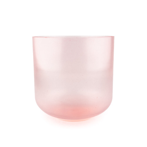 9" A# Note 440Hz Rose Quartz Clear Fusion Crystal Singing Bowl Crystal Vibes #cc9asp45 11003767