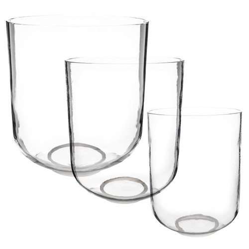 6-10" 3-Note 440Hz Clear Quartz Crystal Singing Bowl Set Crystal Vibes #ccset-004