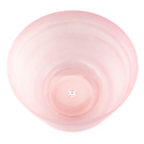 14" F Note 432Hz Perfect Pitch Rose Quartz Empyrean Fusion Crystal Singing Bowl Crystal Vibes #ca0014fm30 11003761