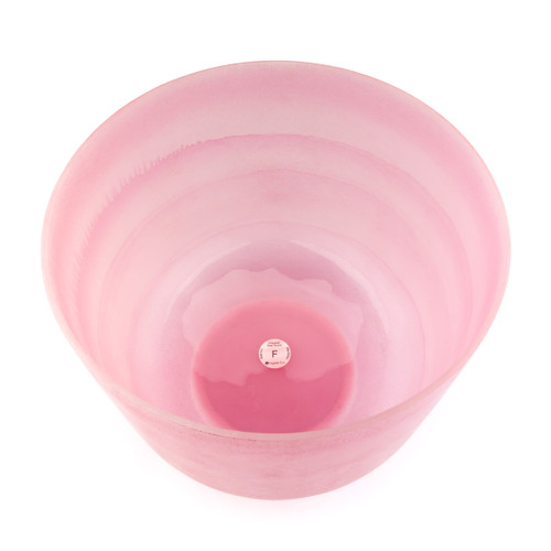 14" F Note 440Hz Perfect Pitch Rose Quartz Empyrean Fusion Crystal Singing Bowl Crystal Vibes #ca0014fpp0 11003769