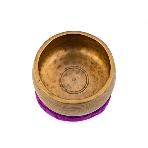 7.25" B/F Note Antique Himalayan Singing Bowl #b13400126