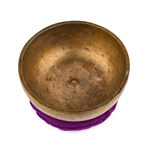 8.25" E/A# Note Antique Himalayan Singing Bowl #e17200126