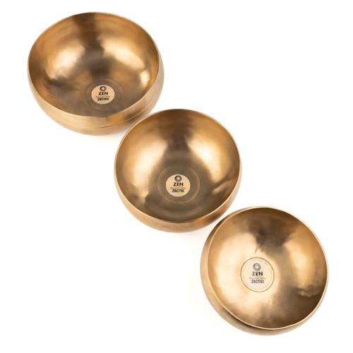 6.5-8" 3-Note Zen Bioconcert Series Singing Bowl Set #zbcset108