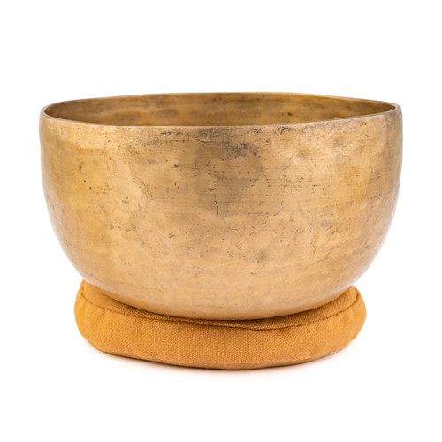 7.25" D#/A Note Antique Himalayan Singing Bowl #d7550226