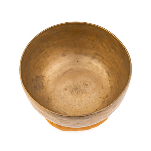 7.25" D#/A Note Antique Himalayan Singing Bowl #d7550226