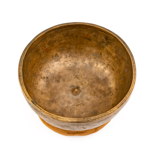 8.75" C#/G# Note Antique Himalayan Singing Bowl #c14700226