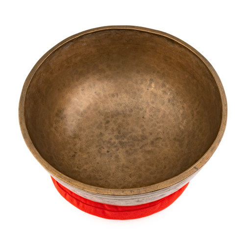 11.75" A/E Note Antique Himalayan Singing Bowl #a25000226