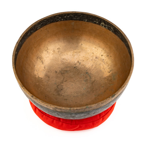 12" F/C Note Antique Himalayan Singing Bowl #f22600226