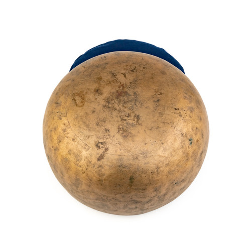 9" G#/D# Note Antique Himalayan Singing Bowl #g19500326