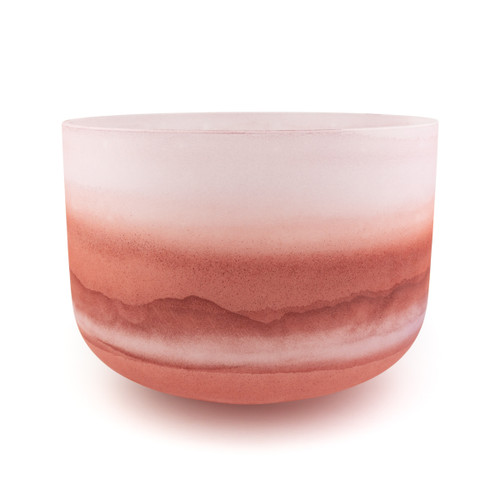12" C Note 440Hz Perfect Pitch Garnet Frosted Fusion Crystal Singing Bowl Crystal Vibes #cvf12cpp0 11003773
