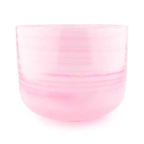 14" F Note 432Hz Perfect Pitch Rose Quartz Empyrean Fusion Crystal Singing Bowl Crystal Vibes #ca0014fm30 11003776