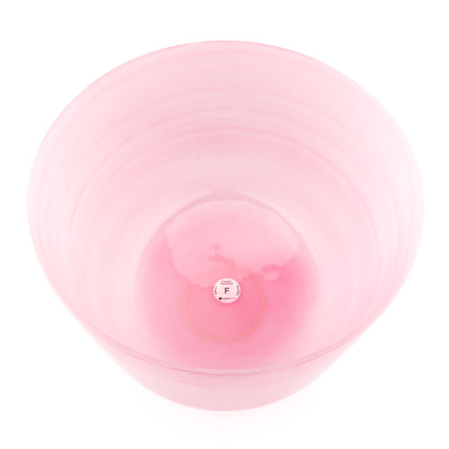 14" F Note 432Hz Perfect Pitch Rose Quartz Empyrean Fusion Crystal Singing Bowl Crystal Vibes #ca0014fm30 11003776