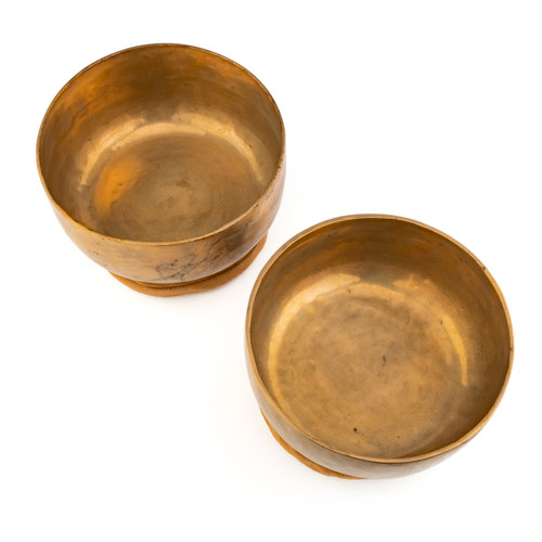 6.75-7" 2-Note Pensive Major 2nd Himalayan Singing Bowl Set #himalayanset279