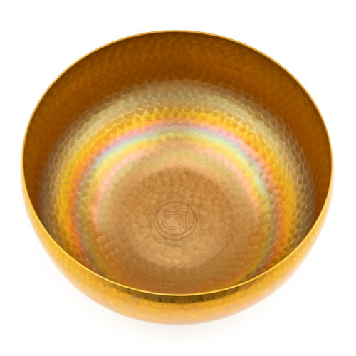 Zen Pro Second Octave 7 Bowl Etched Chakra Brass Himalayan Singing Bowl Set C2-B2