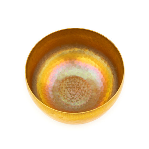 Zen Pro Second Octave 7 Bowl Etched Chakra Brass Himalayan Singing Bowl Set C2-B2
