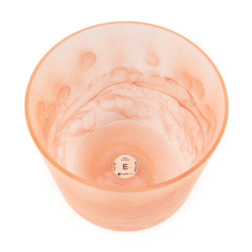 *Blemished* 8" E Note 440Hz Carnelian Quartz Clear Fusion Crystal Singing Bowl Crystal Vibes #cc8em45 85001060