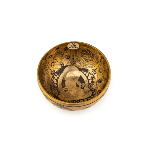 5.75" E/A# Note Premium Etched Singing Bowl Zen Vedic Series