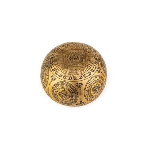 5.75" E/A# Note Premium Etched Singing Bowl Zen Vedic Series