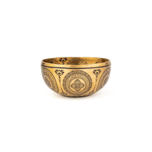 5.75" E/A# Note Premium Etched Singing Bowl Zen Vedic Series