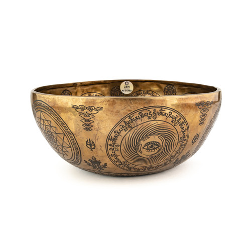 11" C/G Note Premium Etched Singing Bowl Zen Vedic Series