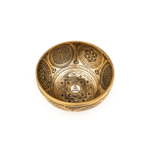 7.5" B/F Note Premium Etched Singing Bowl Zen Vedic Series