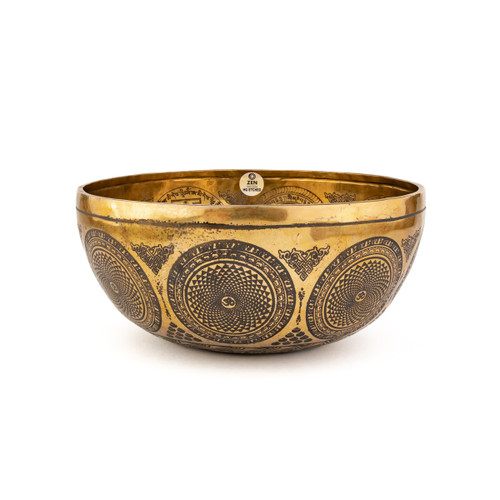 12" G#/D# Note Premium Etched Singing Bowl Zen Vedic Series