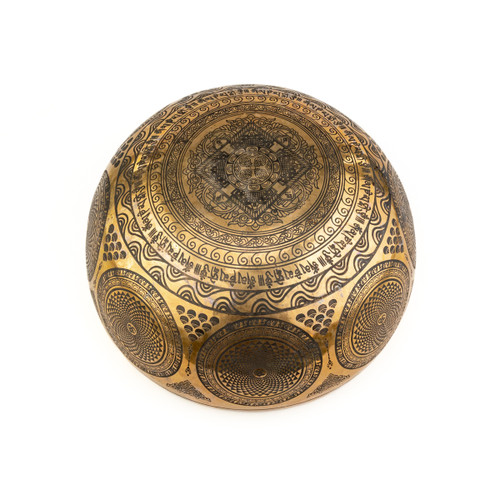 12" G#/D# Note Premium Etched Singing Bowl Zen Vedic Series