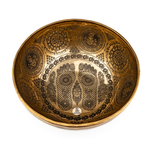 12" G#/D# Note Premium Etched Singing Bowl Zen Vedic Series zvg30000526